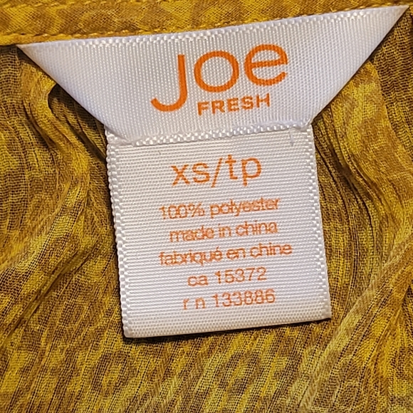 Joe fresh sheer flowy top size XS - Picture 12 of 14
